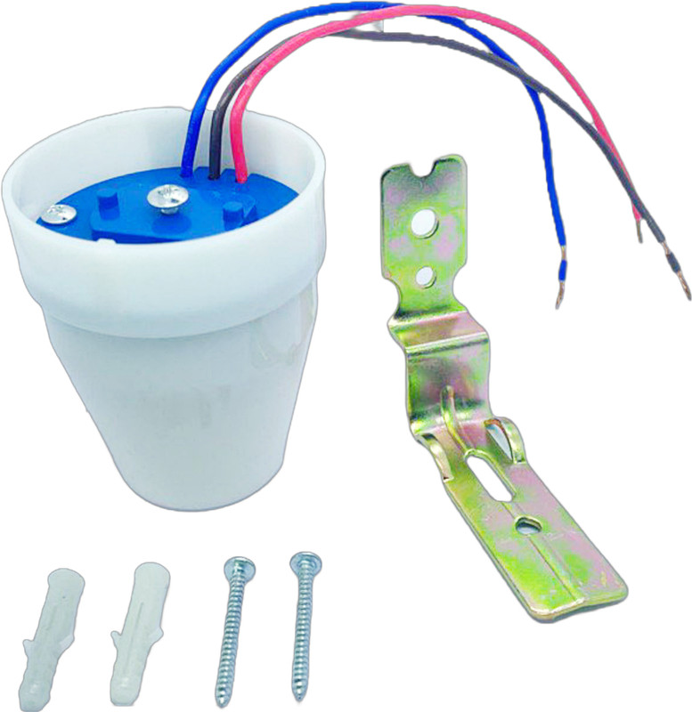 Electronics Crafts Automatic On/Off LightBulb Controller 220V 10A PhotocellSensor for OutdoorLights(White)