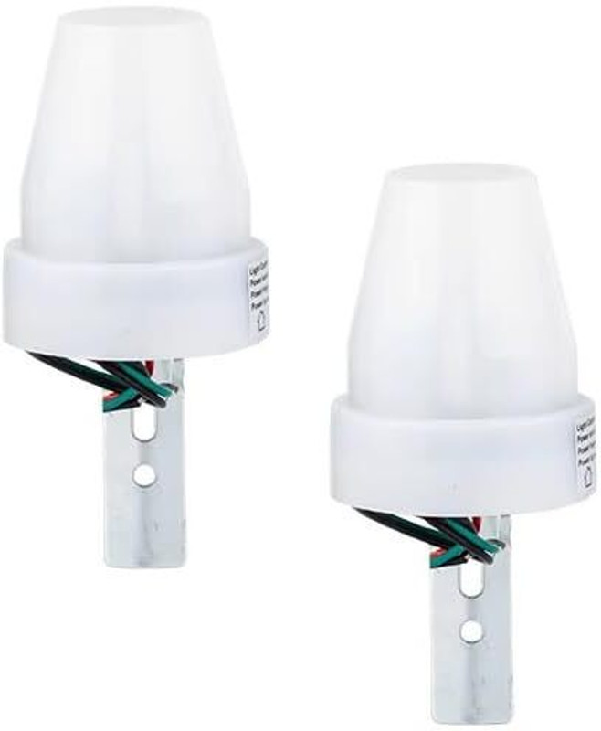 DHRUV-PRO 2-Pc 220V as30 Auto Day/Night On & Off Photocell, LDR Sensor Switch(White)
