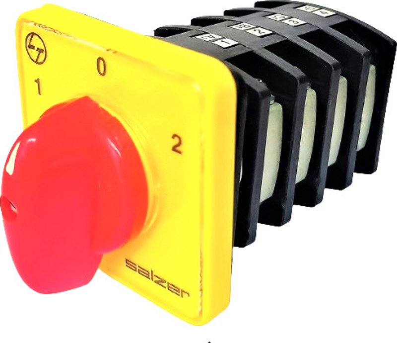 Salzer (L&T) 61028 32A 4Pole 2Way S32 Cam Operated Rotary Switch(Yellow)