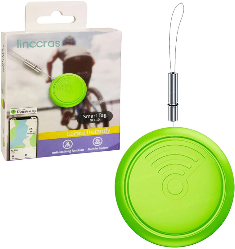 FunBlast Anti-Lost Smart Tag for , Find My Compatible Smart Tag, Bluetooth Location Smart Tracker(Green)