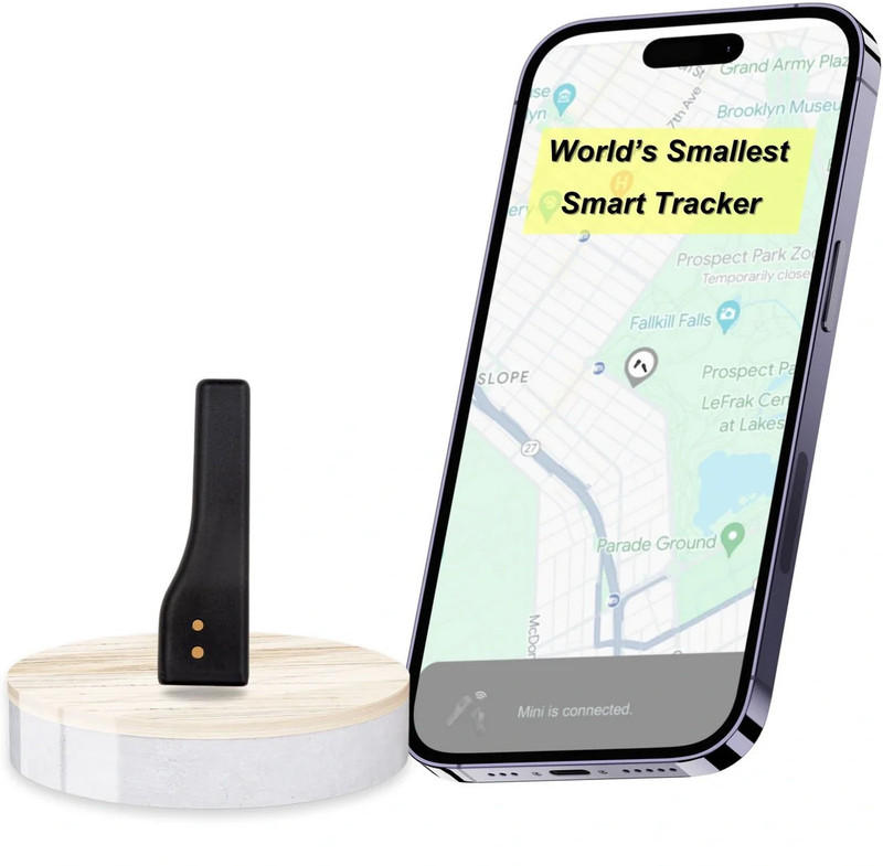 Tag8 Dolphin Mini tiniest Compact ble Tracker |Battery & Charger Included Safety Smart Tracker(Black)