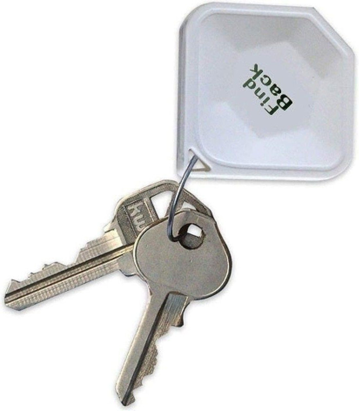 Zoomstore Wireless GPS Tracker Key | Bluetooth Smart Tag Key Finder with Alarm Mobile App Location Smart Tracker(WHITE)