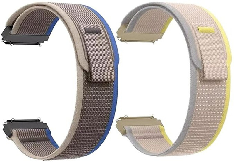 KHR 22MM Combo Smart Watch Strap Compatible for Noise ColorFit Pro 3/4/max,NoiseFit Endure,NAV, Evolve,Samsung Galaxy Watch 3 45mm, Huawei/GT 3/GT 2 46mm,Amazfit GTR 3 Pro Smart Watch Strap(Black, Blue)