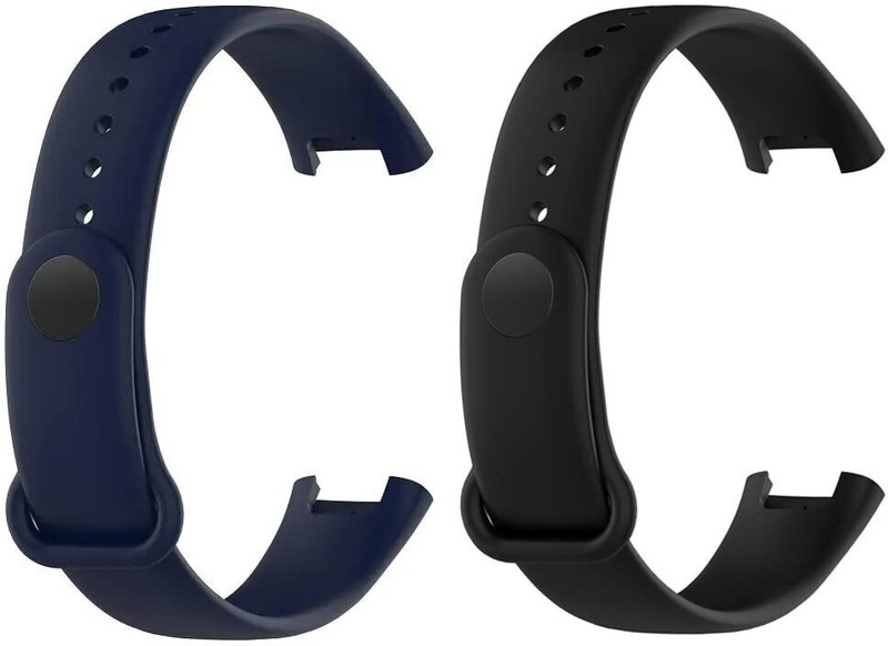 YDOXTON Soft Silicone Smartwatch Strap Compatible only for Redmi band pro Smart Band Strap(Black, Blue)