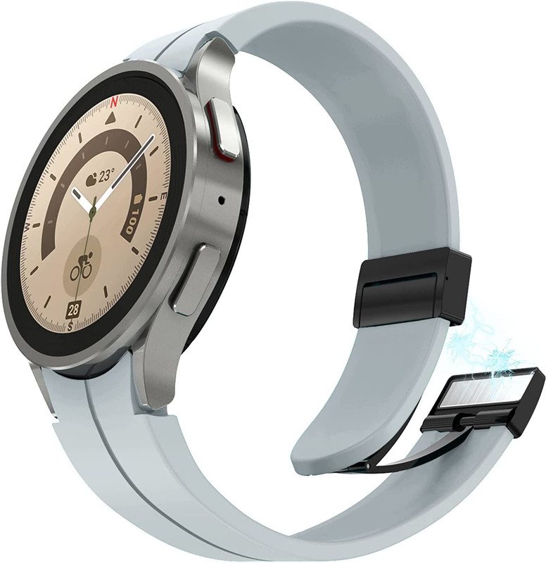 Oboe Strap Compatible with Watch 5 Pro/ Watch 5/ Watch 4 & 4 Classic Smart Band Strap(Grey)
