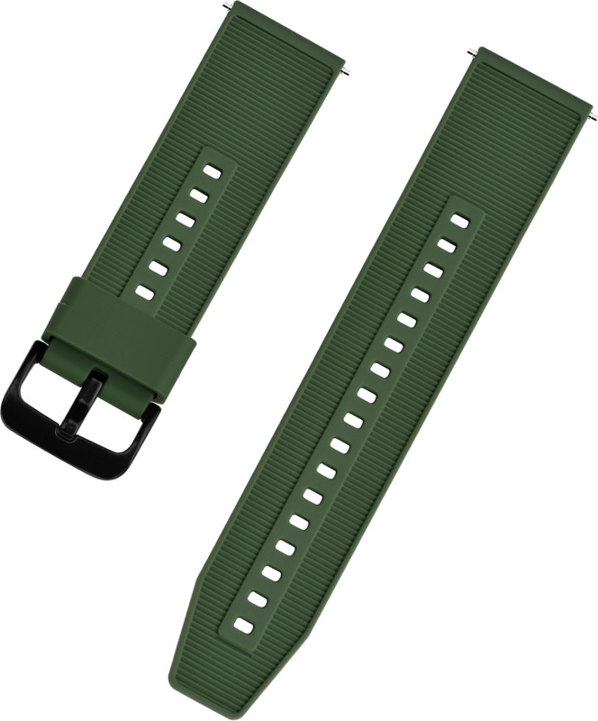 TIMEWEAR Strap with Quick Release Pin Sidebar, Compatible Watches with Lug width 22 mm Silicone Watch Strap(Blue)
