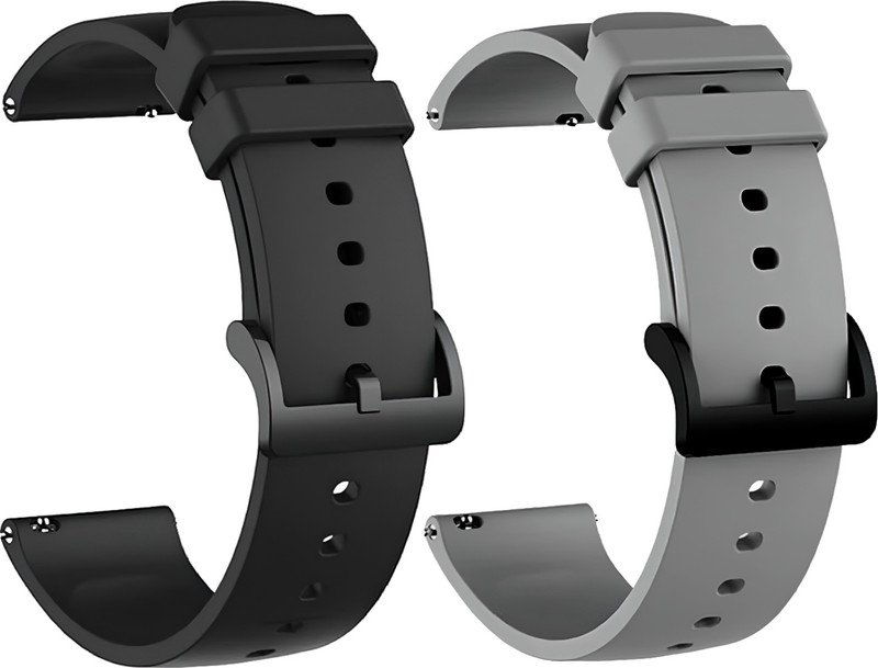TRENDINGVIEW 20mm Smartwatch Strap (Pack of 2) | Silicone Watch Band Strap with Quick Release Pins Smart Watch Strap(Mullti Color)