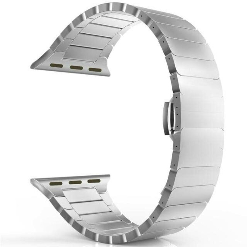 KHR Stainless Steel Watch Band For iWatch Series 8 | 7 | 6 | 5 | 4 (45mm 44mm 42mm) Smart Watch Strap(Silver)