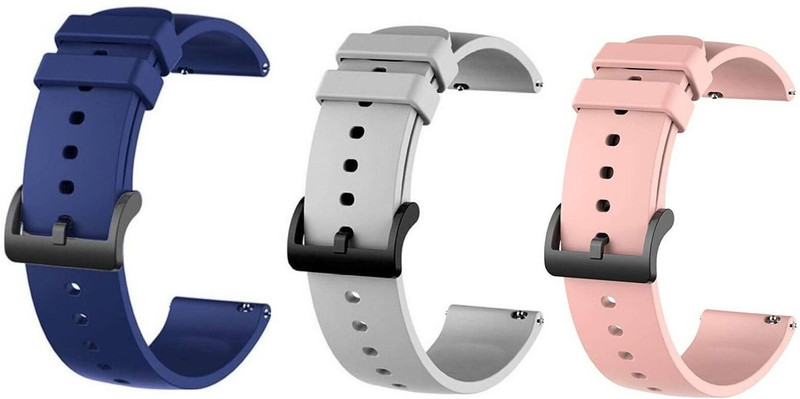 Priavy Smart watch band strap belt 22mm for ladies/Mens smartwatch band Silicon (Black, red, Grey, pink ) Smart Watch Strap(Mullti Color)
