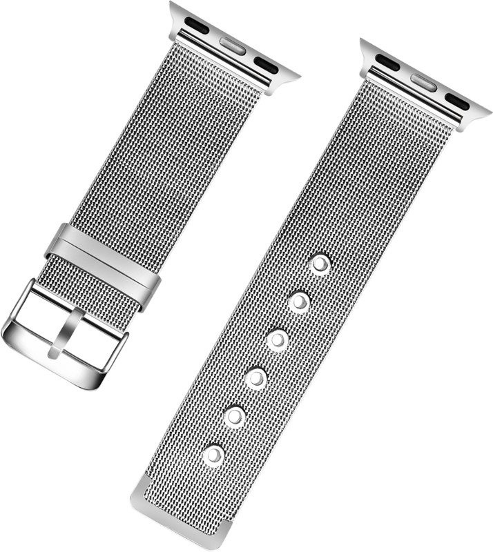 TIMEWEAR Stainless Steel Chain, with Sidebar, Compatible Lug Width 42mm/44mm/45mm/49mm 22 mm Stainless Steel Watch Strap(Silver)