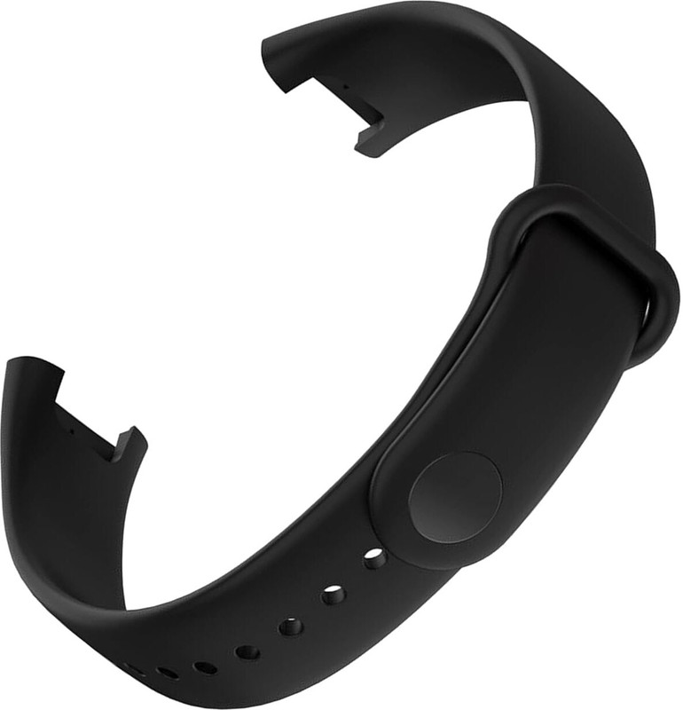 AIFEI PACK OF 2 Soft Silicone Classic Strap Bands for Redmi Smart Band Pro Smart Watch Only, Comfort and Flexible Straps for Men Women and Boys & Girl Smart Band Strap(Black, Black)