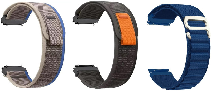 KHR 22MM Smart Watch Alpine Strap Belt For Noise ColorFit Pro 3 | Pro 3 Alpha | Pro 3 Assist | NAV | Nav+ | Excel | Icon Plus | Pulse Buzz | Grande | Pulse Grand | Ultra | Ultra 2 | Ultra Buzz | Vision | Caliber | For NoiseFit Buzz | Active | Core | Core Oxy | Endure | Agile | Fusion | Evolve Smart