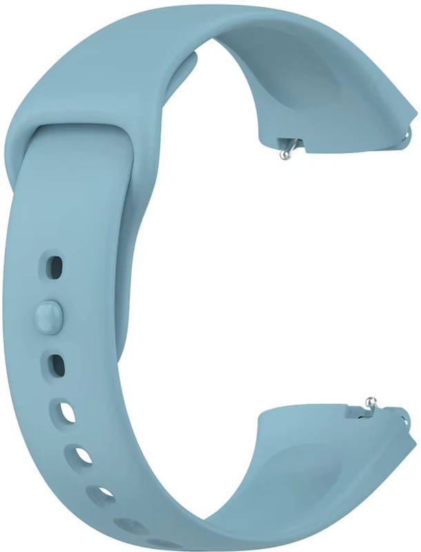 valente Soft Silicone Watch Straps for Redmi Watch 3 Active Smart Watch Strap(Blue)