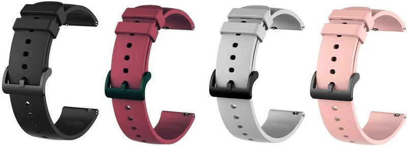 Priavy Smart watch band strap belt 22mm for ladies/Mens smartwatch band Silicon (Black, red, Grey, pink ) Smart Watch Strap(Mullti Color)