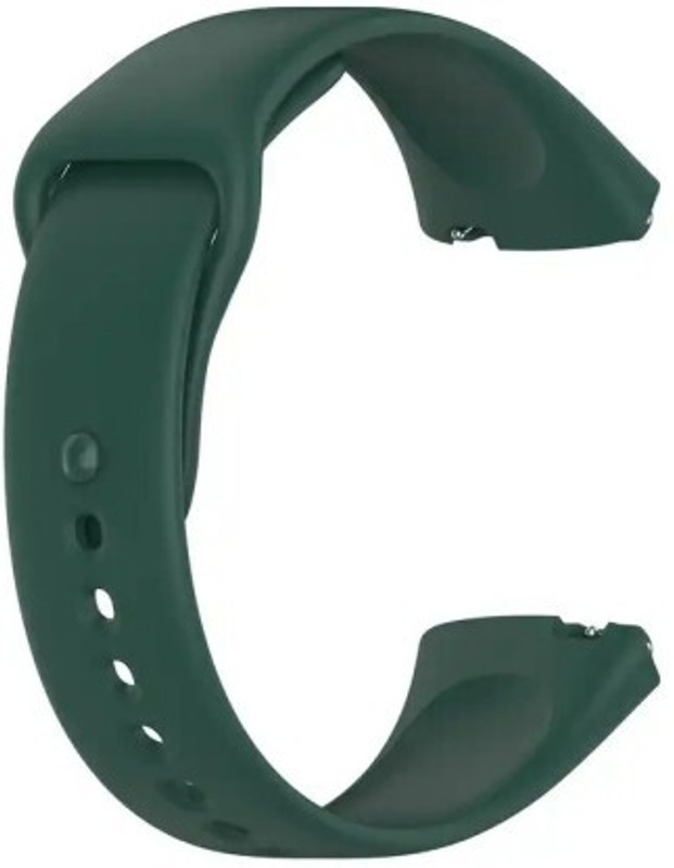 RUPELIK Silicone Watch Strap for Redmi Watch 3 Lite/ Redmi watch 3 Active SmartWatch Strap Smart Watch Strap(Black)