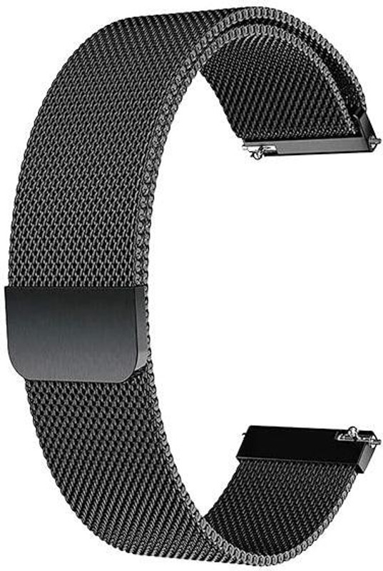 JOBINKA 20mm Chain Watch Strap Suitable For All 20mm Watches (Check Photo & Description) Smart Watch Strap(Black)