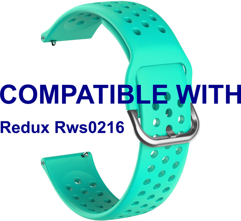 ACM WSM11B22TU4043 Watch Strap Dot Belt 22mm for Redux Rws0216 Turquoise Smart Band Strap(Blue)