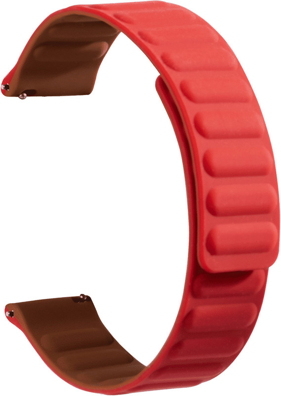 DailyObjects Magnetic Wrist Band for Samsung/OnePlus/Fitbit Smartwatches (22mm) Smart Watch Strap(Red)