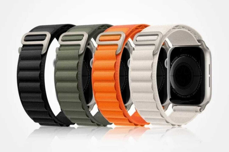 UNQMobi Multipack Ocean/Alpine Loop Straps Compatible with Apple iWatch Series 8/7/6/5/4/3/2/1/SE Adjustable Sport Straps for Smartwatch Women Men 42MM/44MM/49MM Only Strap-pack of 4 Smart Watch Strap(Mullti Color)