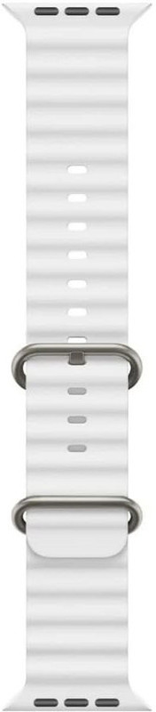 Antoj Smart Watch strap for T800, T900, T10, I8 pro,I7 pro, S8 ultra, watch 8, Watch 9 of size 49mm 45mm 44mm 42mm(White) Smart Watch Strap(White)