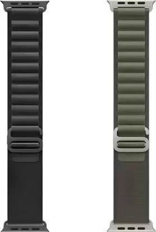 Asotai Silicon Magnetic Smart Watch Strap Belt for Ultra Watch 49 mm, Series 8 / 7 45 mm, Series 6 / 5 / 4 44 mm, Series 3 / 2 / 1 42 mm, T800 Ultra, Watch 8 Ultra, i8 Pro Max, W26, T800. Smart Watch Strap(Black)