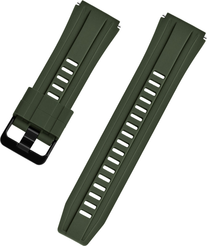 TIMEWEAR with Quick Release Pin Sidebar, Nylon Braided Sports, Compatible Lug width 22 mm Fabric Watch Strap(Green)