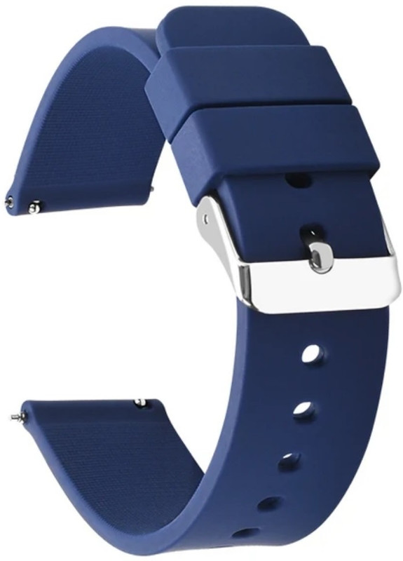 Zelfo Silicone Strap Compatible For Fastrack Revoltt Fs1 Pro Smart Watch 22mm-25 Smart Watch Strap(Blue)