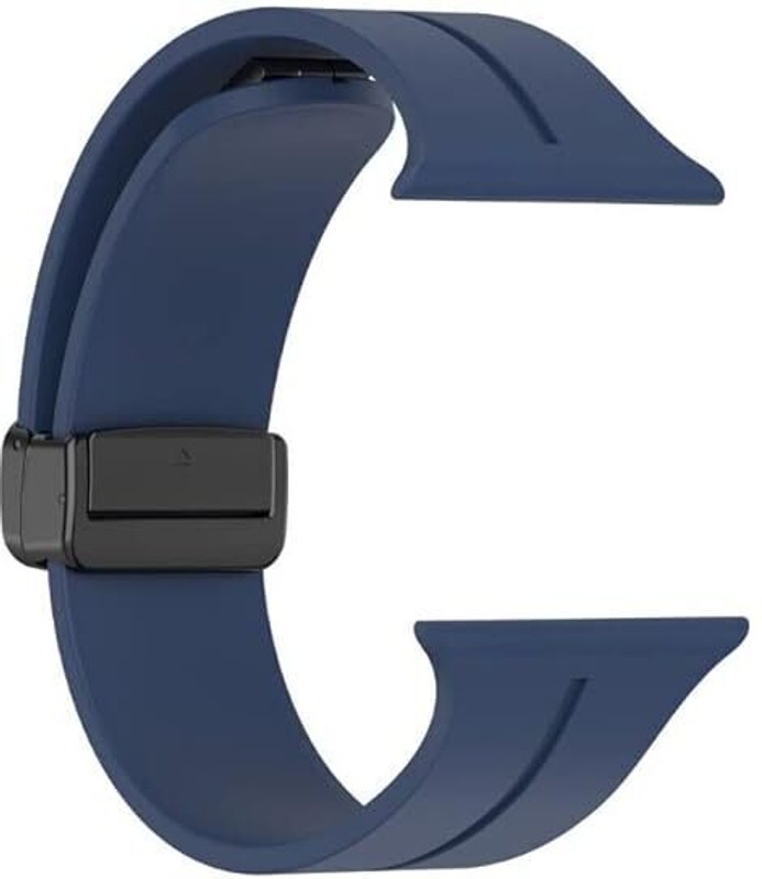 Asotai Silicon Magnetic Smart Watch Strap Belt for Ultra Watch 49 mm, Series 8 / 7 45 mm, Series 6 / 5 / 4 44 mm, Series 3 / 2 / 1 42 mm, T800 Ultra, Watch 8 Ultra, i8 Pro Max, W26, T800. Smart Watch Strap(Black)