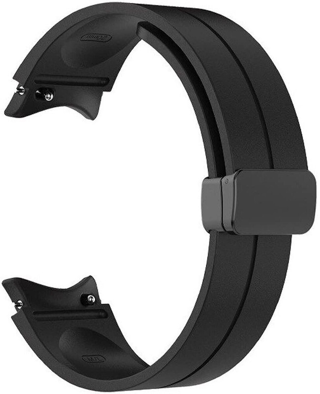 Like Star New 20mm Magnet Buckle Strap for Watch 5, Watch 5 Pro, Watch 4 / 4 Classic, Watch 6 Smart Watch Strap(Black)