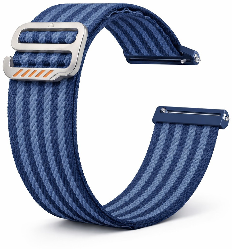 Colorcase Nylon Design Strap 22mm Compatible with Beat Xp Unbound Neo Smart Watch Smart Watch Strap(Blue)
