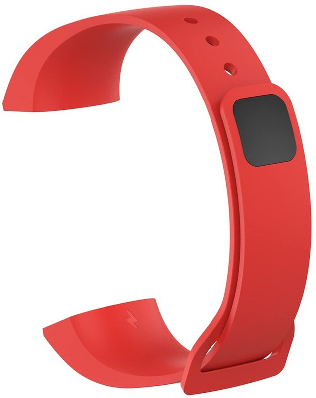 Flipkart SmartBuy Soft Silicone Strap Compatible for Mi Band 4C /Redmi 4C (Tracker Not Included) Smart Band Strap(Red)