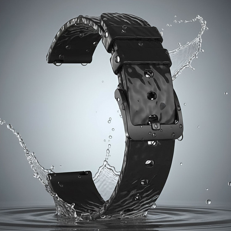 IIK Collection IIK-BlackStrap22MM-006 Smart Watch Strap(Black)