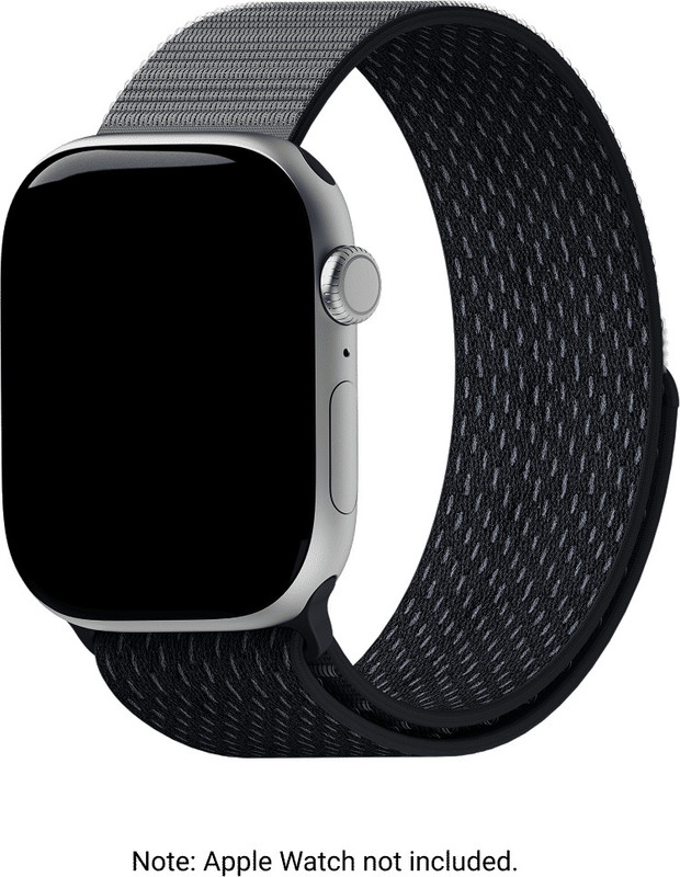 DailyObjects 42/44/45/46/49mm Smart Watch Strap(Black)