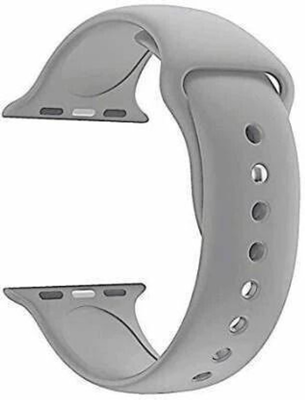 ARIOES Soft Silicone Sport Strap Band for iWatch 42mm/44mm, Compatible with Watch Series 1/2/3/4/5 Smart Watch Strap(Grey)