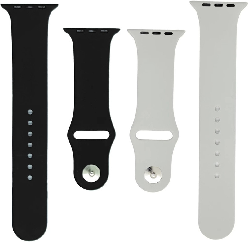 Vnh silicone BRGNCVSCUMDZ Smart Watch Strap(Black, White)