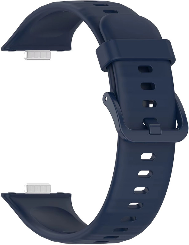 valente Silicone Watch Strap Compatible with Huawei Watch Fit 3 / 3 Pro / 4 / 4 Pro – Soft & Secure Replacement Band Smart Band Strap(Blue)
