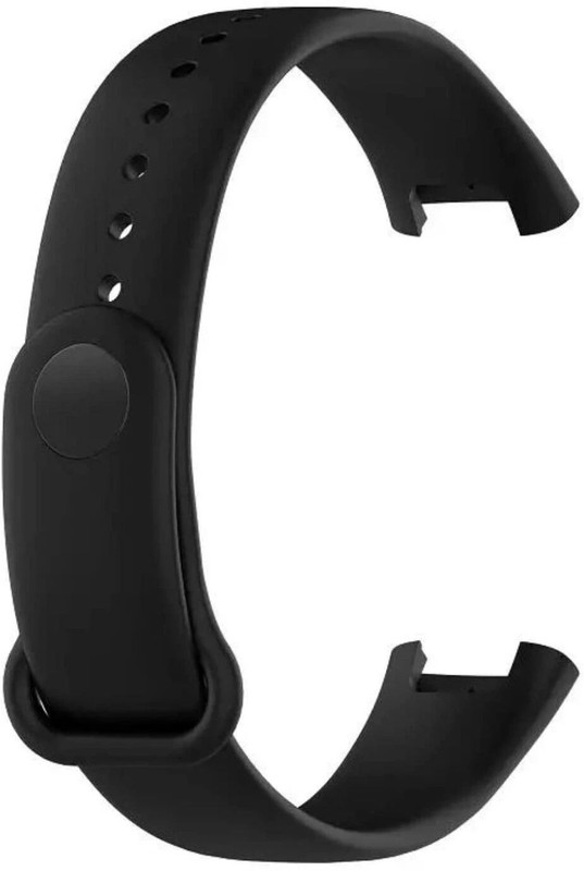 SwapME Silicone Waterproof Replacement Watch Straps Band For REDMI SMART BAND PRO Smart Band Strap(Black)