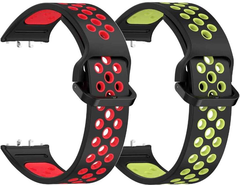 valente Breathable Silicone Sport Strap for Galaxy Fit 3 – Comfort and Durability Combined Smart Band Strap(Mullti Color)
