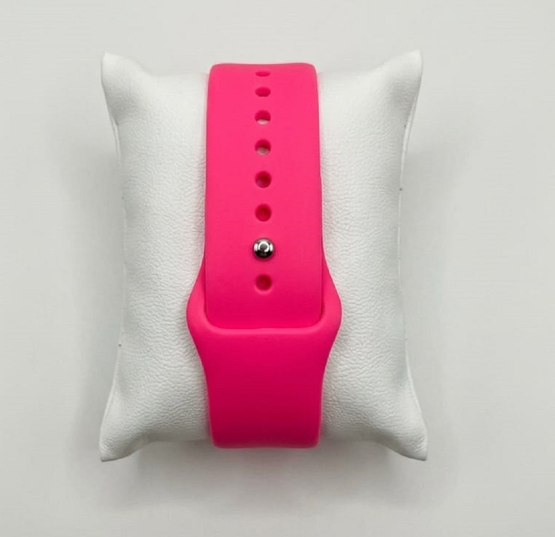 Jaisheel Gadgetry House Trendy silicone smartwatch band perfect fit for 42/44/45mm Smart Band Strap(Pink)