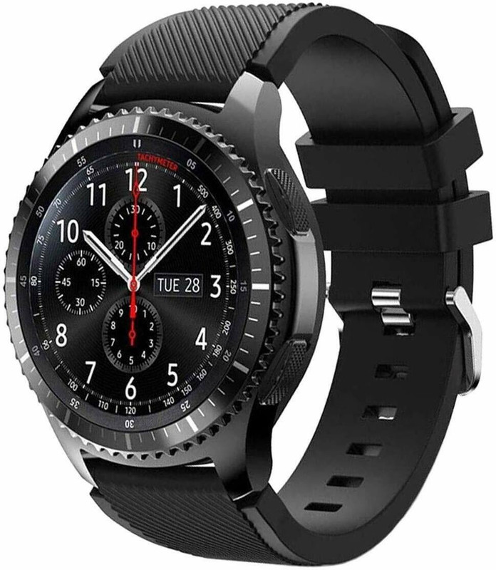 Oboe 22mm Universal Silicone Strap for GTR 4 / GTR 2 New Version / GTR 3 Pro Smart Band Strap(Black)