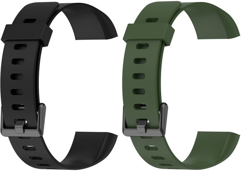 TECHWIND THDRBSN2944BK+DKGN REALME BAND Watch Belt For REALME BAND RMA183 Watch Band Smart Band Strap(Mullti Color)