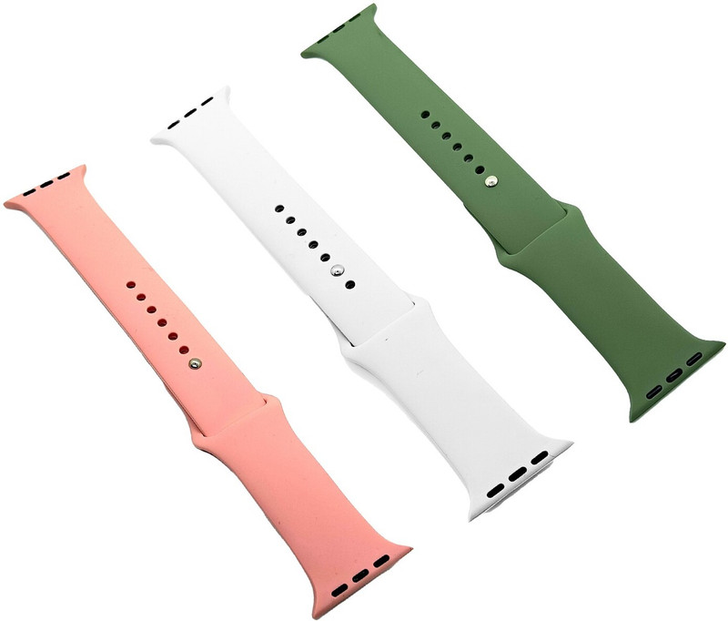 Priavy pack of 2 Watch Band 42 / 44 / 45 / 49 mm silicon Smart Watch Strap Men&Women 42 mm Silicone Watch Strap(Multicolor)
