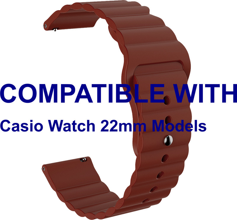ACM WSM10L22BR4007 Leather Watch Strap Belt 22mm for Diesel Watch 22mm Models Brown Smart Band Strap(Brown)