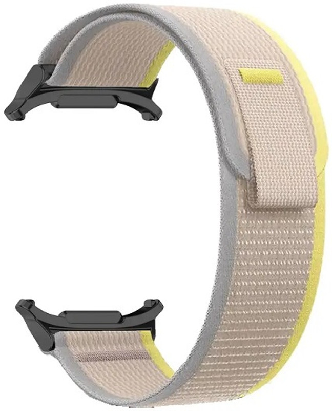 JOBINKA Ultra-Durable Trail Nylon Febric Strap for Watch 7 Ultra Bnad 47mm Smart Watch Strap(Yellow)