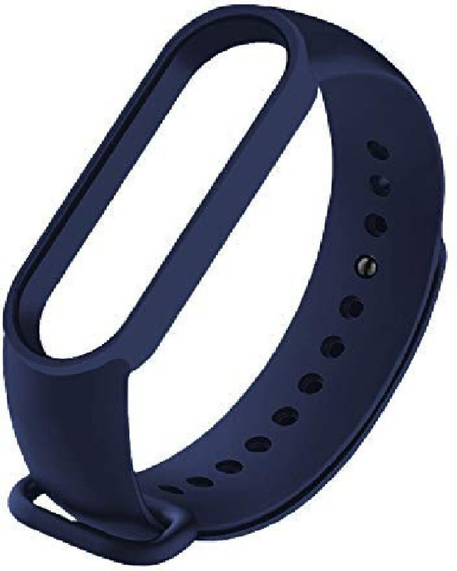 UNQT Band Strap for Xiaomi Mi Band 5 M5 (Device not IncPABded)- Navy BPABE Smart Band Strap(Blue)
