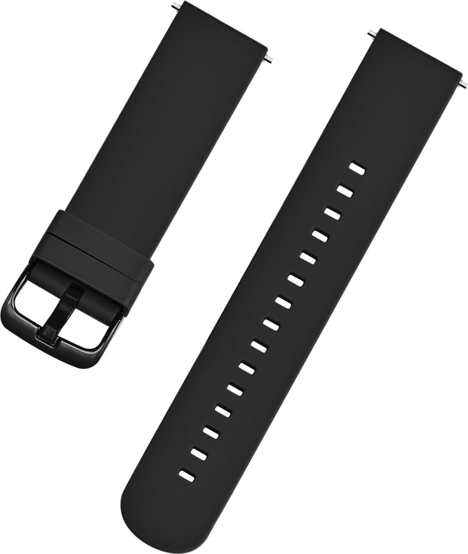 TIMEWEAR Leather Strap with Quick Release Sidebar, Compatible Lug Width 44mm/45mm/49mm 22 mm Silicone Watch Strap(Black)
