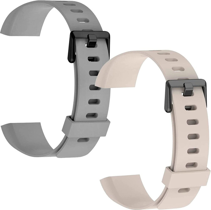YDOXTON Soft Silicone Band Strap For Realme Smart Band Strap Model RMA183 With Buckle Smart Band Strap(Grey, Red)