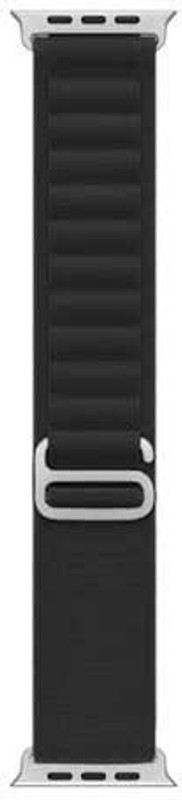 Creations Retail Alpine Loop Straps Compatible with Watch 49mm 45mm 44mm 42mm (Only Straps) 49 mm Fabric Watch Strap(Black)