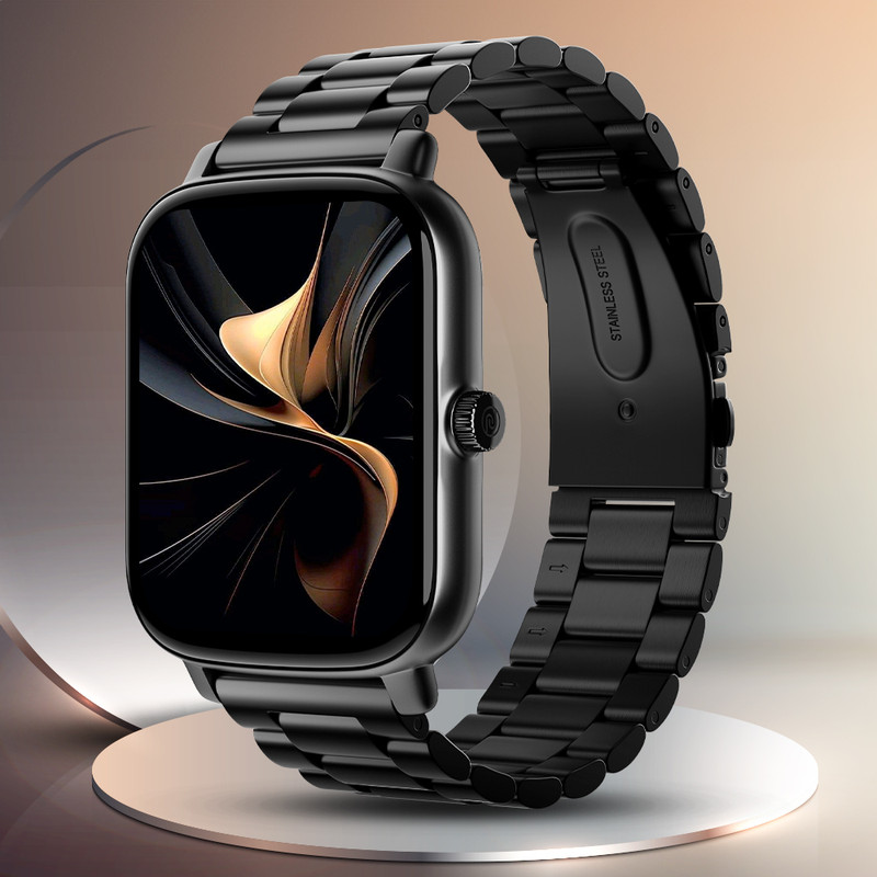alt OG Bluetooth Calling, 1.69" HD Display with AI Voice Assistant, Built-in Games Smartwatch(Lunar Black Strap, Regular)