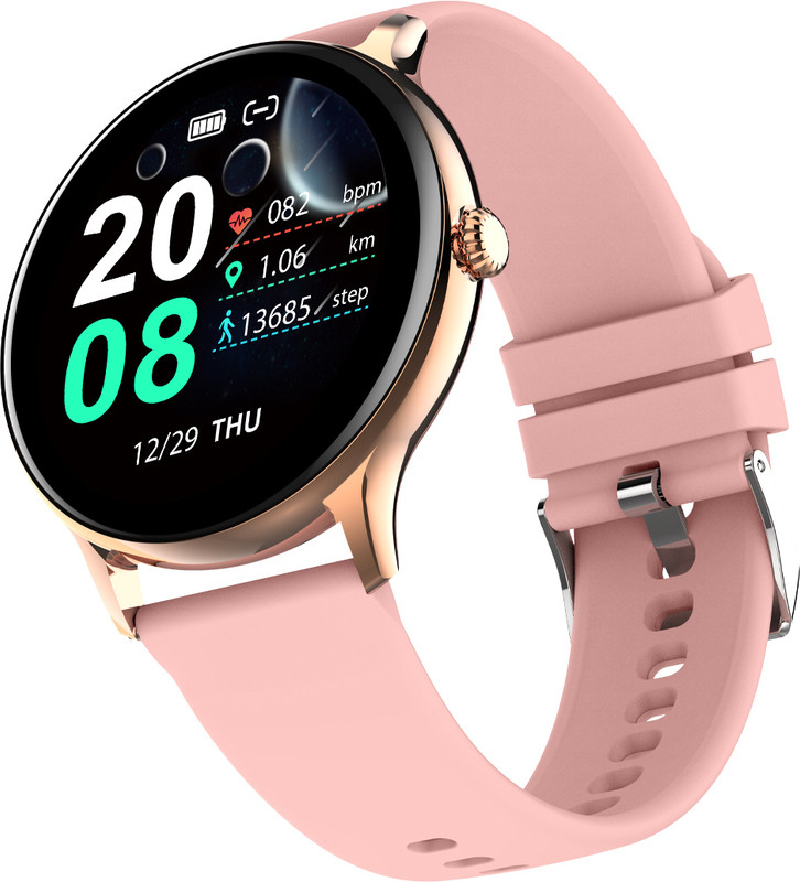 Fire-Boltt Ninja Talk 35.3mm (1.39) Round Bluetooth Calling Metal Body,120 Sports Modes Smartwatch(Gold Strap, 1.39")